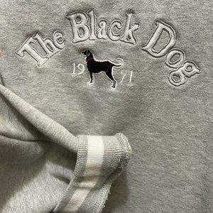 Cropped Black Dog Sweater